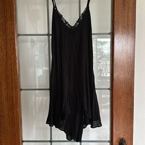 🥀 Free People Black Mini Dress w/ Lace Detail 🥀